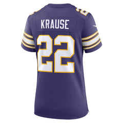Minnesota Vikings Nike Paul Krause  Women's Classic Retired Player Jersey