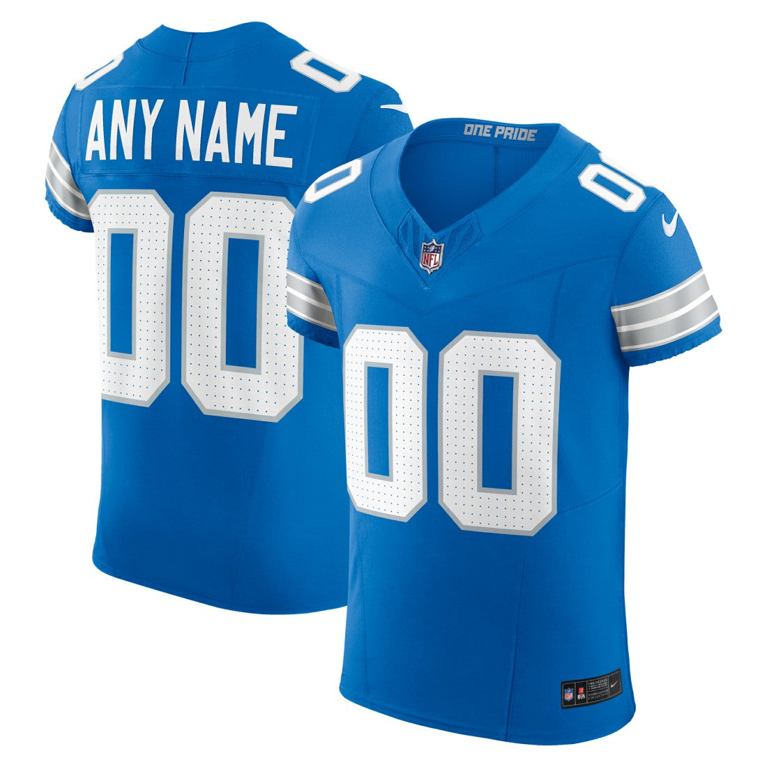 Detroit Lions Nike Team Vapor F.U.S.E. Elite Custom Jersey