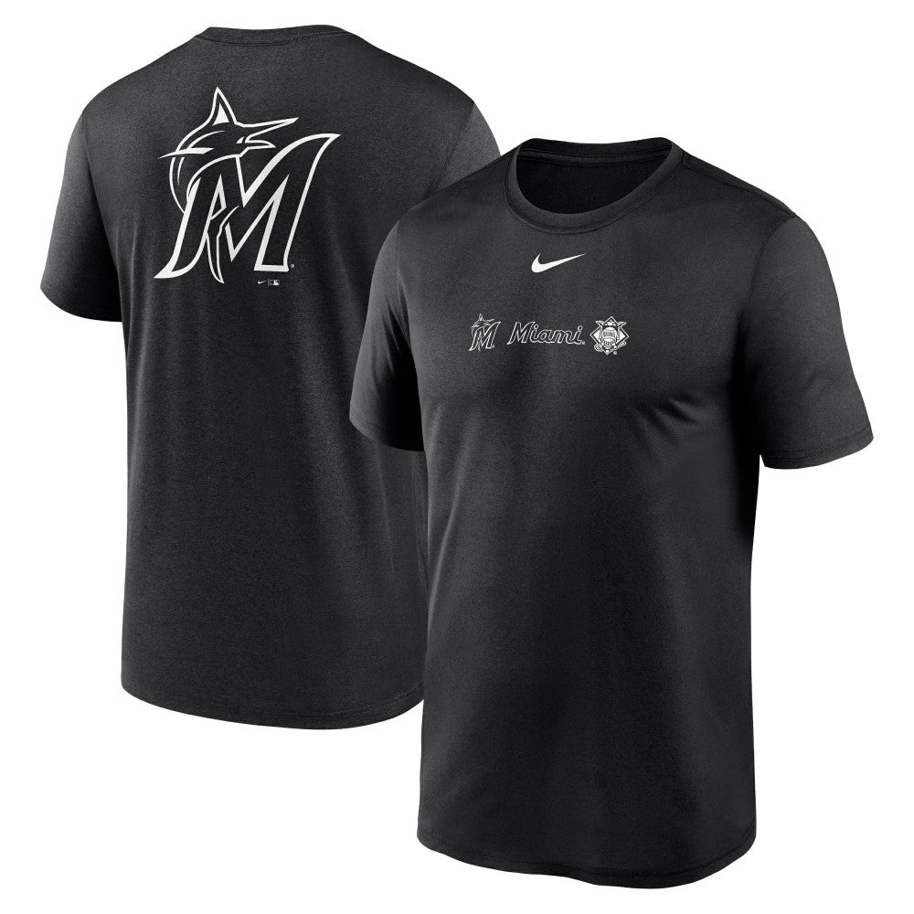 Miami Marlins Nike Fashion Over Shoulder Logo Legend T-Shirt | MLB Discount