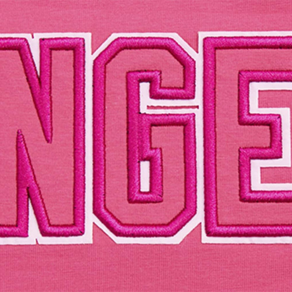 New York Rangers Pro Standard Women's Triple Pink Cropped Boxy T-Shirt On Sale