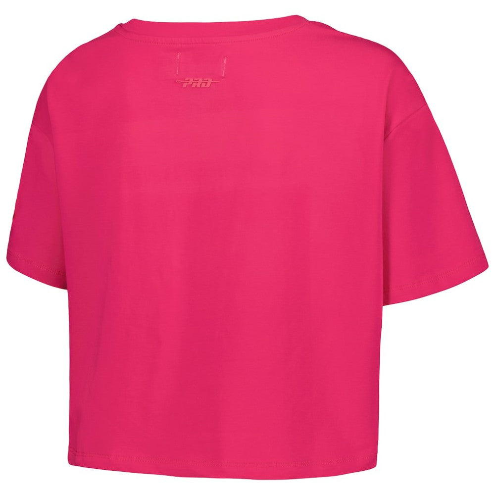 Pittsburgh Penguins Pro Standard Women's Triple Pink Cropped Boxy T-Shirt For Sale