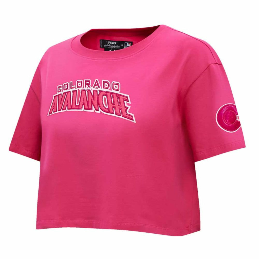 Colorado Avalanche Pro Standard Women's Triple Pink Cropped Boxy T-Shirt Discount