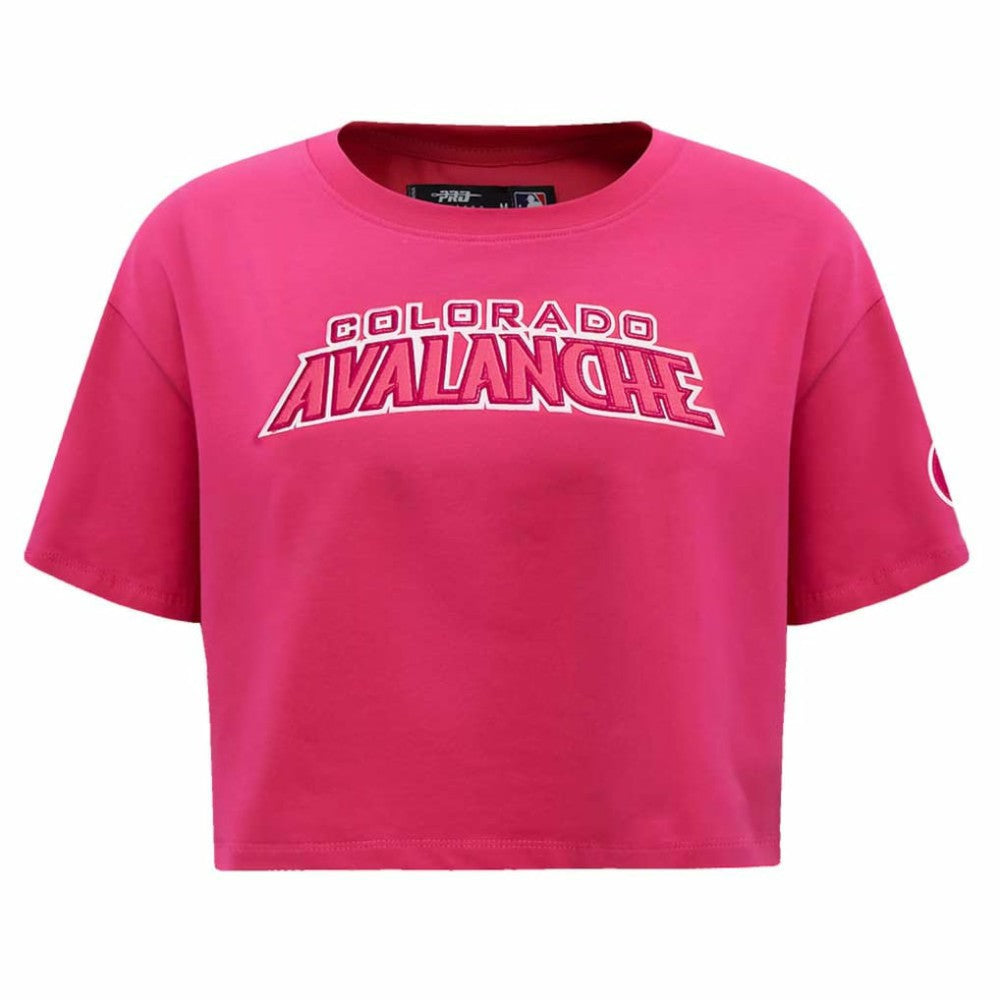 Colorado Avalanche Pro Standard Women's Triple Pink Cropped Boxy T-Shirt Discount