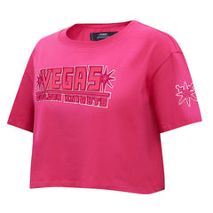 Vegas Golden Knights Pro Standard Women's Triple Pink Cropped Boxy T-Shirt Outlet