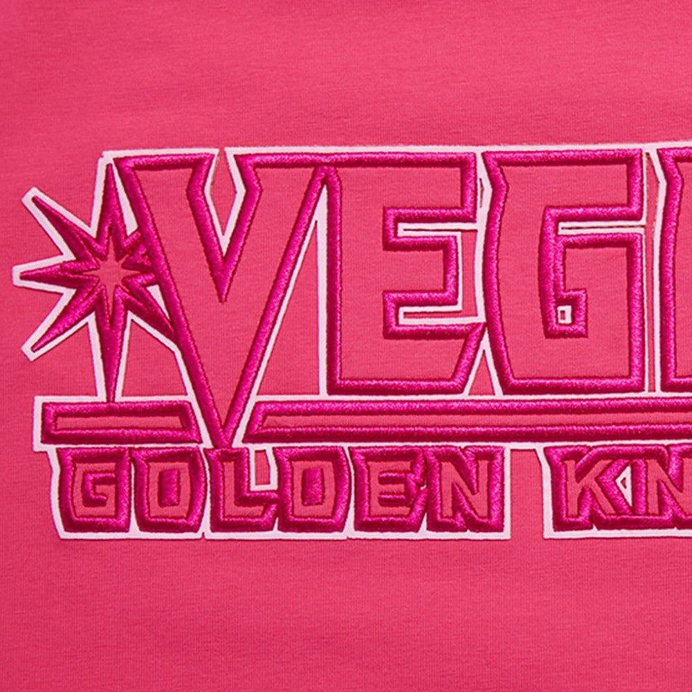 Vegas Golden Knights Pro Standard Women's Triple Pink Cropped Boxy T-Shirt Outlet