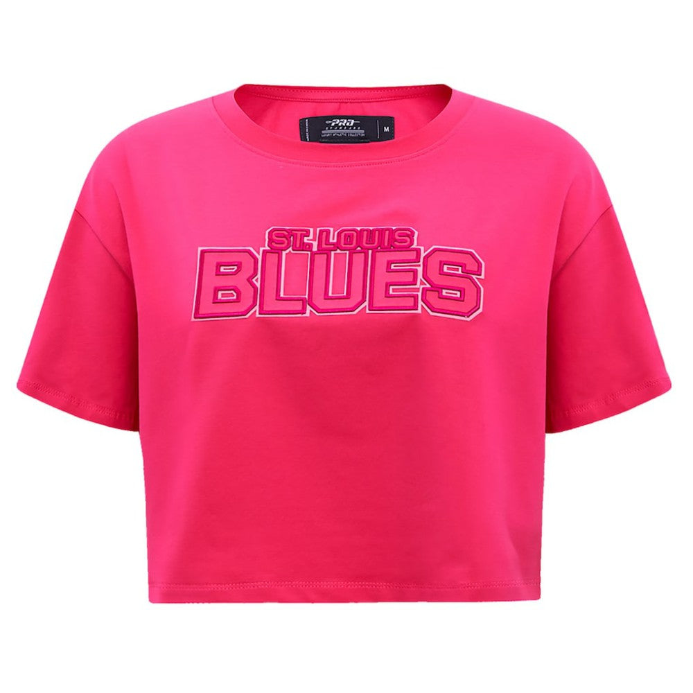 St. Louis Blues Pro Standard Women's Triple Pink Cropped Boxy T-Shirt Online