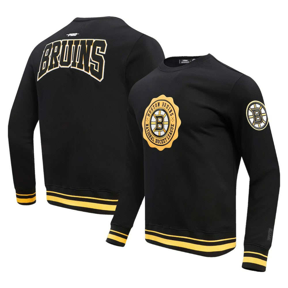 Boston Bruins Pro Standard Crest Emblem Pullover Sweatshirt Discount