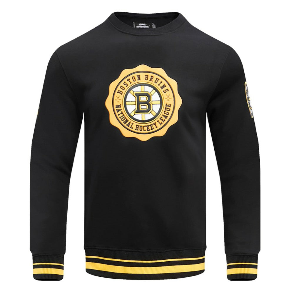 Boston Bruins Pro Standard Crest Emblem Pullover Sweatshirt Discount
