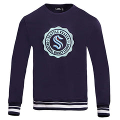 Seattle Kraken Pro Standard Crest Emblem Pullover Sweatshirt For Sale