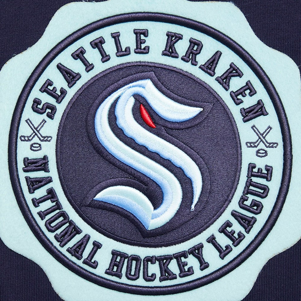 Seattle Kraken Pro Standard Crest Emblem Pullover Sweatshirt For Sale