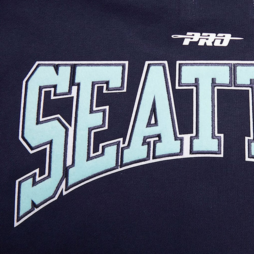 Seattle Kraken Pro Standard Crest Emblem Pullover Sweatshirt For Sale
