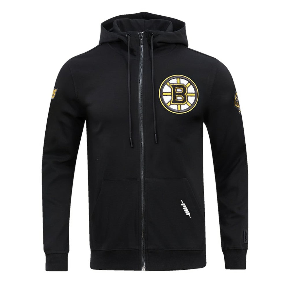 Boston Bruins Pro Standard Classic Chenille Full-Zip Hoodie Jacket Sale