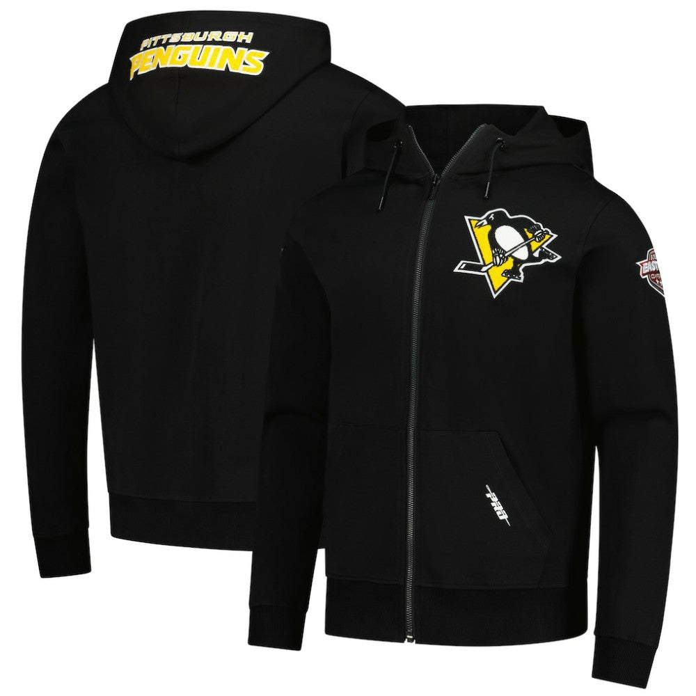 Pittsburgh Penguins Pro Standard Classic Chenille Full-Zip Hoodie Jacket Discount