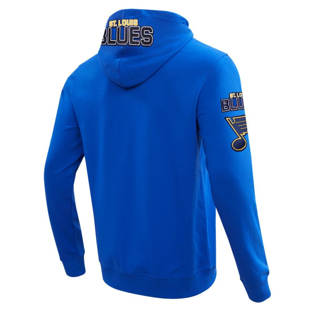 St. Louis Blues Pro Standard Classic Chenille Full-Zip Hoodie Jacket Outlet