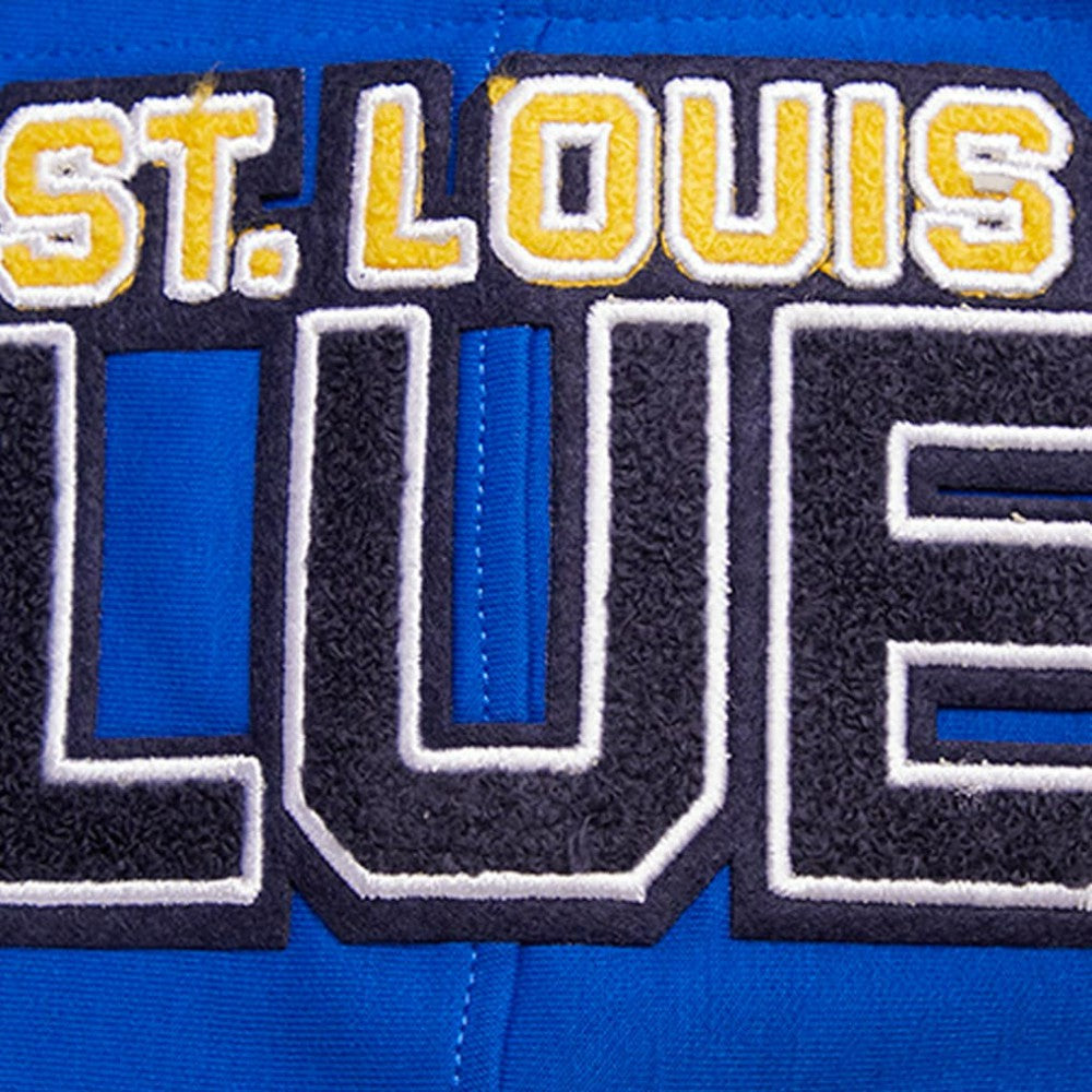 St. Louis Blues Pro Standard Classic Chenille Full-Zip Hoodie Jacket Outlet