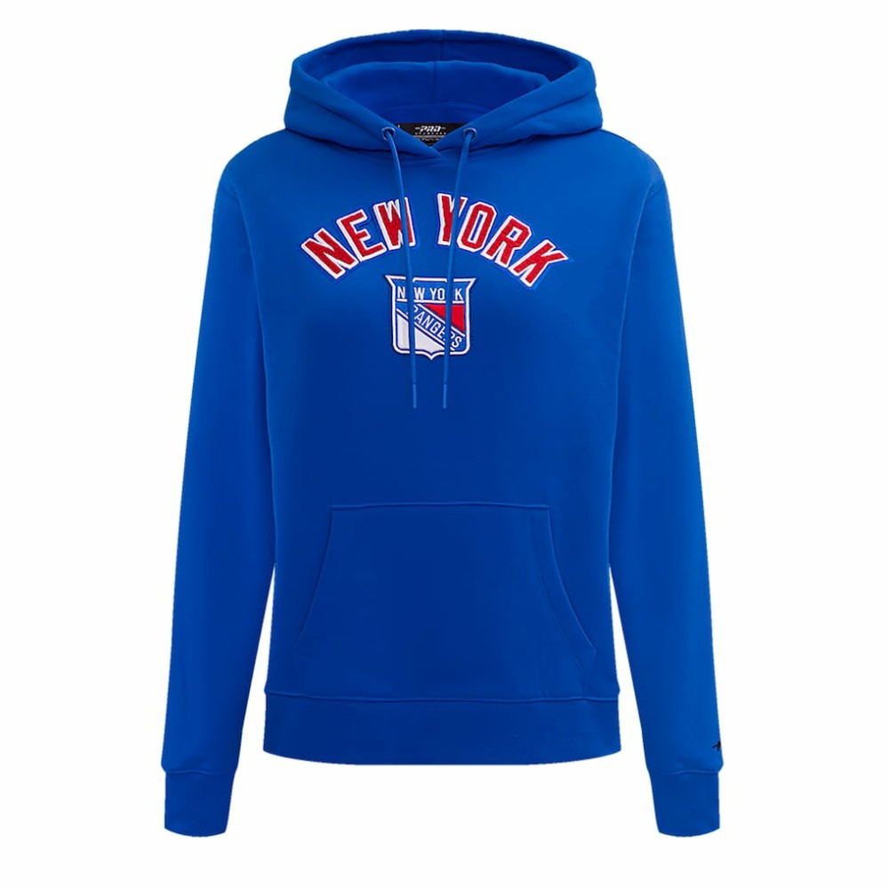 New York Rangers Pro Standard Women's Classic Chenille Pullover Hoodie Outlet