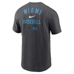 Miami Marlins Nike Logo Sketch Bar T-Shirt | MLB On Sale