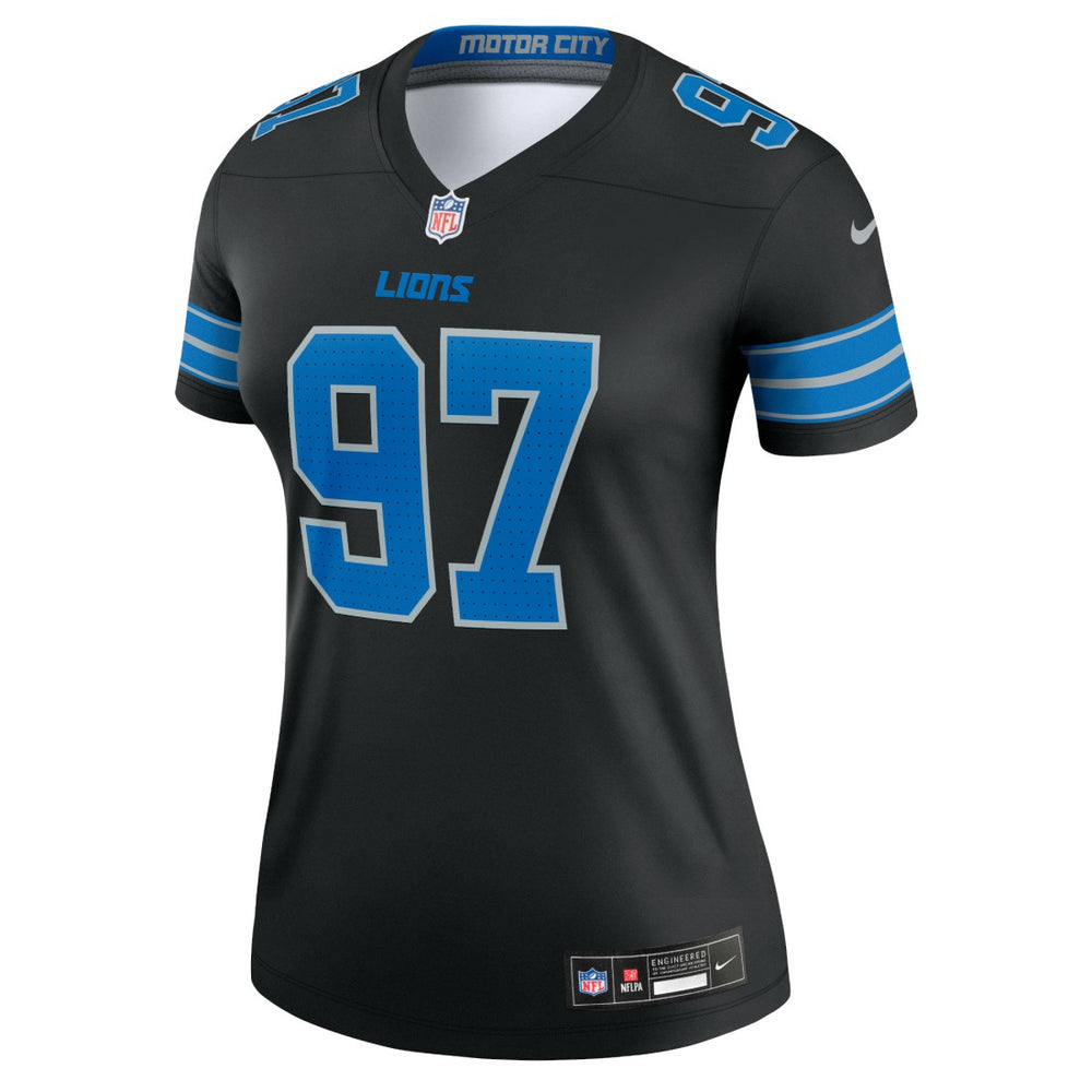 Detroit Lions Nike Aidan Hutchinson  Women's Alternate Legend Player Performance Top