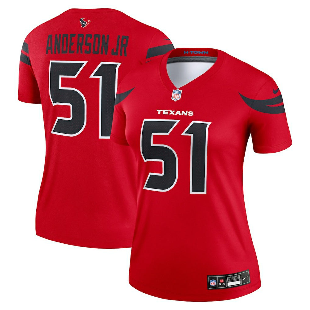 Houston Texans Nike Will Anderson Jr.  Women's Alternate Legend Player Performance Top