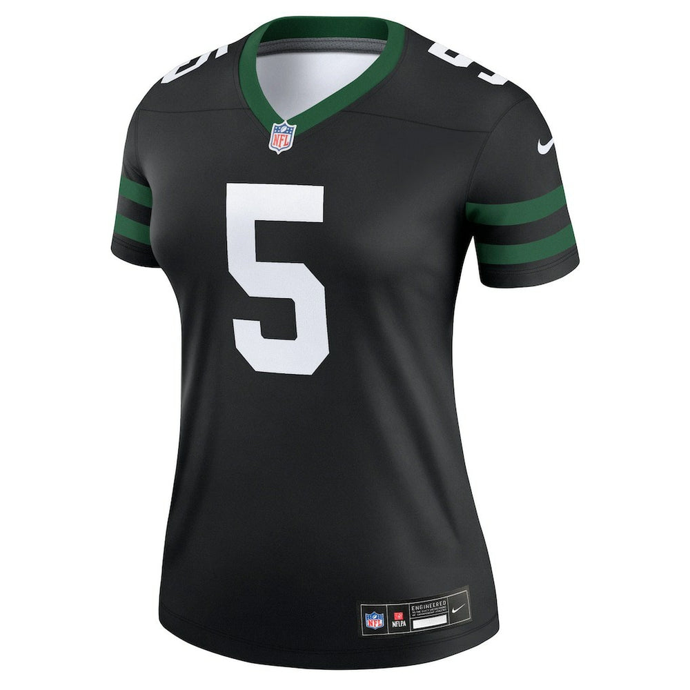 New York Jets Nike Garrett Wilson  Women's Alternate Legend Player Performance Top