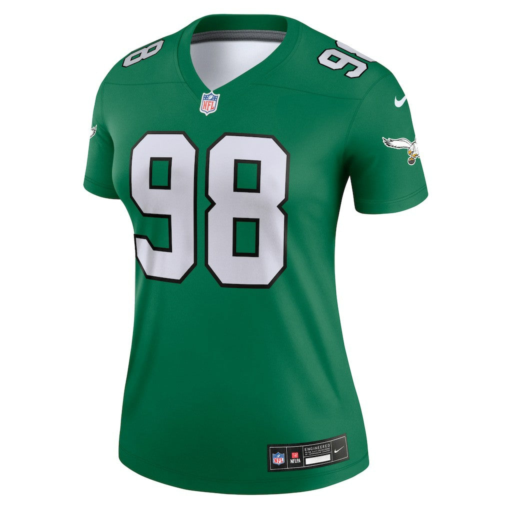 Philadelphia Eagles Nike Jalen Carter  Women's Alternate Legend Player Performance Top