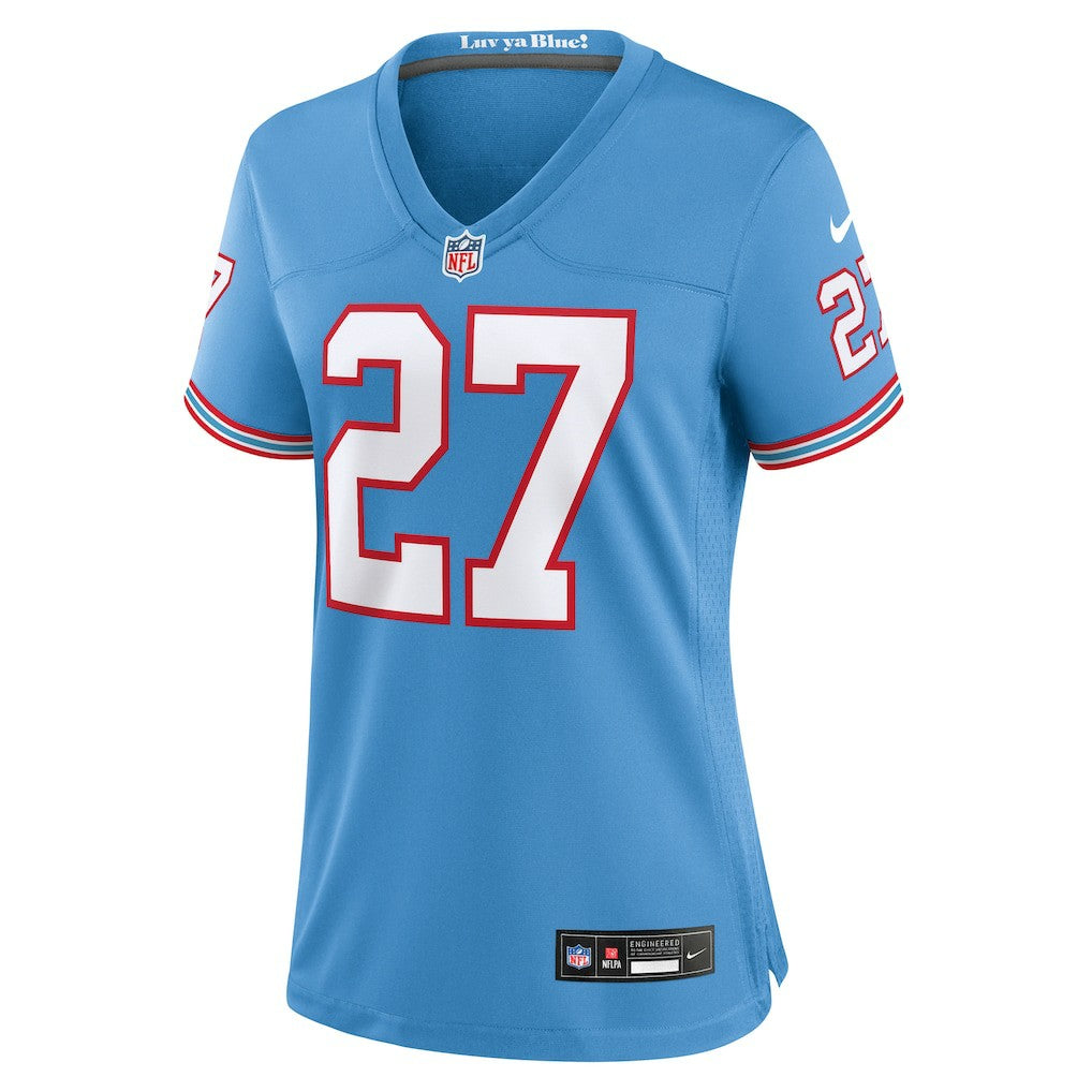 Tennessee Titans Nike Eddie George  Women's Oilers Throwback Retired Player Game Jersey