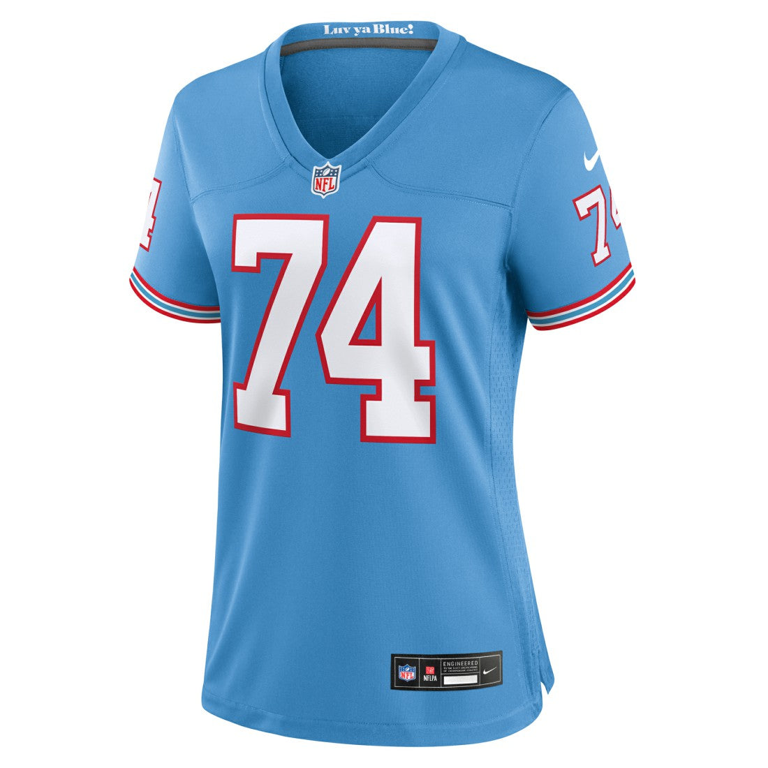 Tennessee Titans Nike Bruce Matthews  Women's Oilers Throwback Retired Player Game Jersey