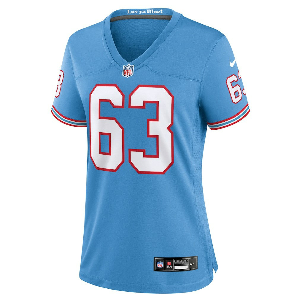 Tennessee Titans Nike Mike Munchak  Women's Oilers Throwback Retired Player Game Jersey