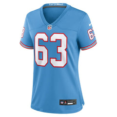 Tennessee Titans Nike Mike Munchak  Women's Oilers Throwback Retired Player Game Jersey