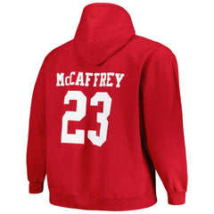 San Francisco 49ers Fanatics Christian McCaffrey  Big & Tall Fleece Name & Number Pullover Hoodie