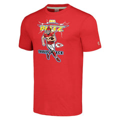Kansas City Chiefs  Travis Kelce  Homage Unisex NFL Blitz Player Tri-Blend T-Shirt