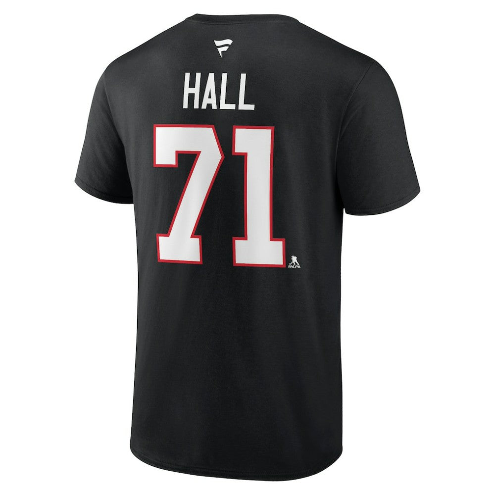 Taylor Hall Chicago Blackhawks Fanatics Authentic Stack Name & Number T-Shirt On Sale