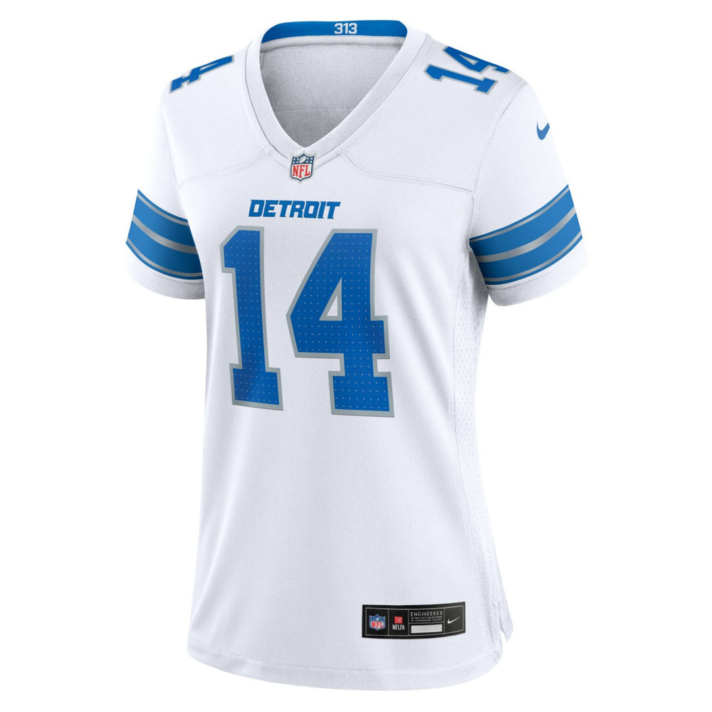 Detroit Lions Nike Amon-Ra St. Brown  Women's White Game Jersey