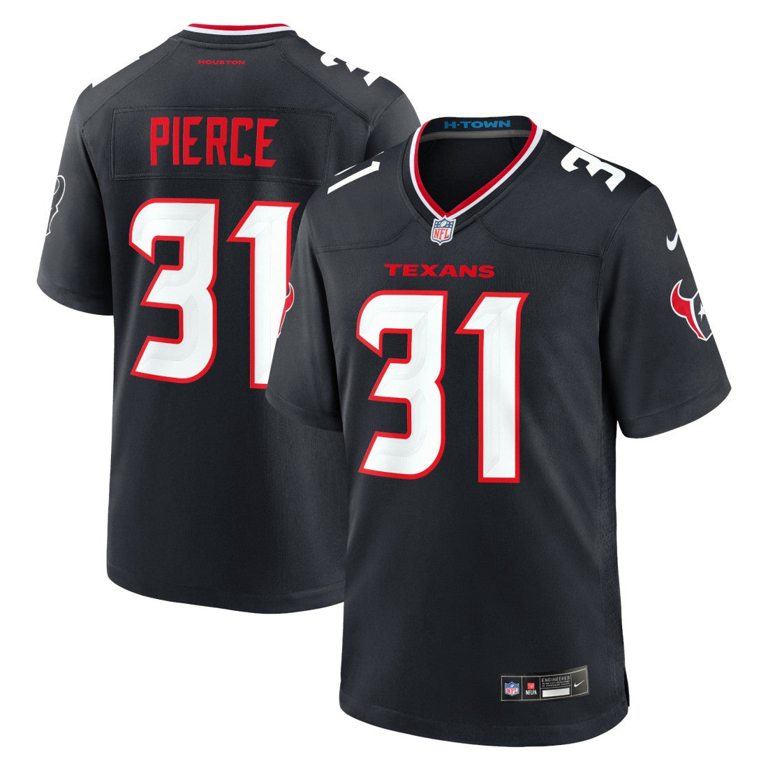 Houston Texans Nike Dameon Pierce  Game Jersey