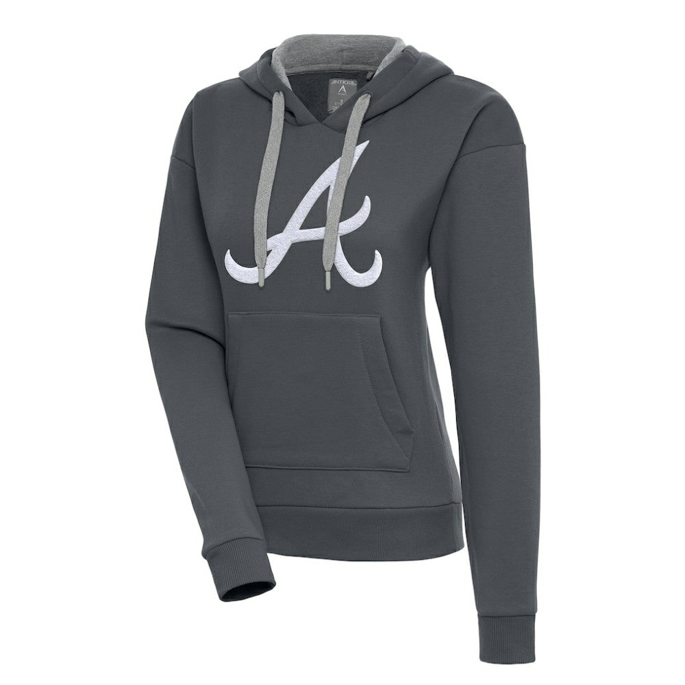 Atlanta Braves Antigua Women's Victory Pullover Hoodie | MLB Discount