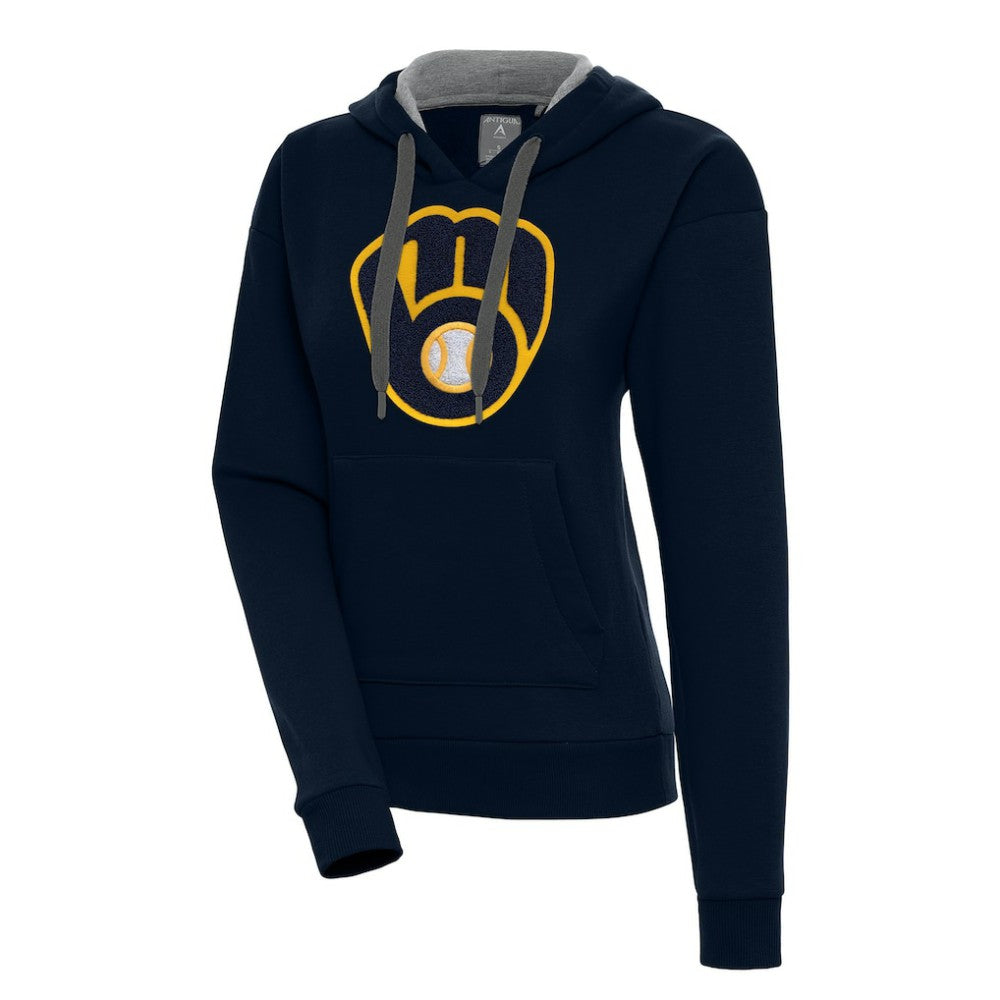 Milwaukee Brewers Antigua Women's Victory Pullover Hoodie | MLB Outlet