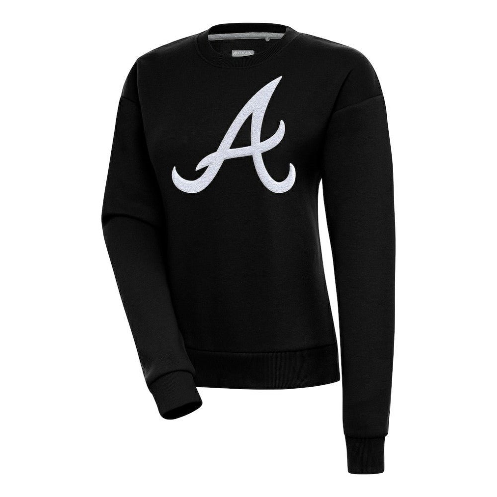 Atlanta Braves Antigua Women's Victory Chenille Pullover Sweatshirt | MLB For sale
