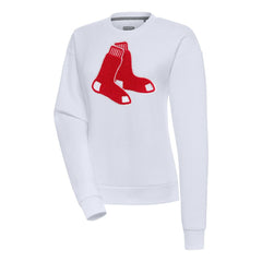 Boston Red Sox Antigua Women's Victory Chenille Pullover Sweatshirt | MLB Near me