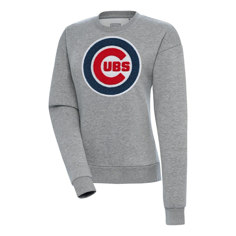 Chicago Cubs Antigua Women's Victory Chenille Pullover Sweatshirt | MLB US