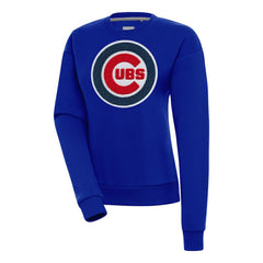 Chicago Cubs Antigua Women's Victory Chenille Pullover Sweatshirt | MLB Outlet