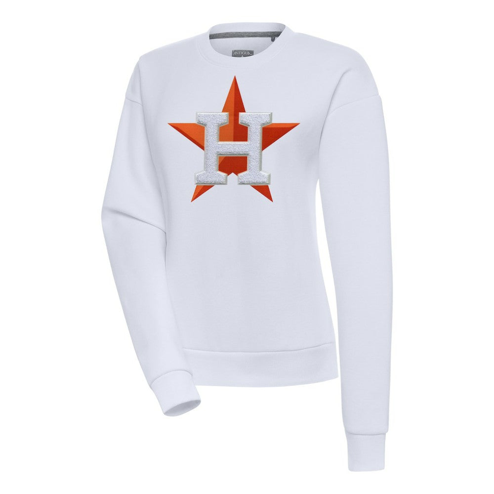 Houston Astros Antigua Women's Victory Chenille Pullover Sweatshirt | MLB US