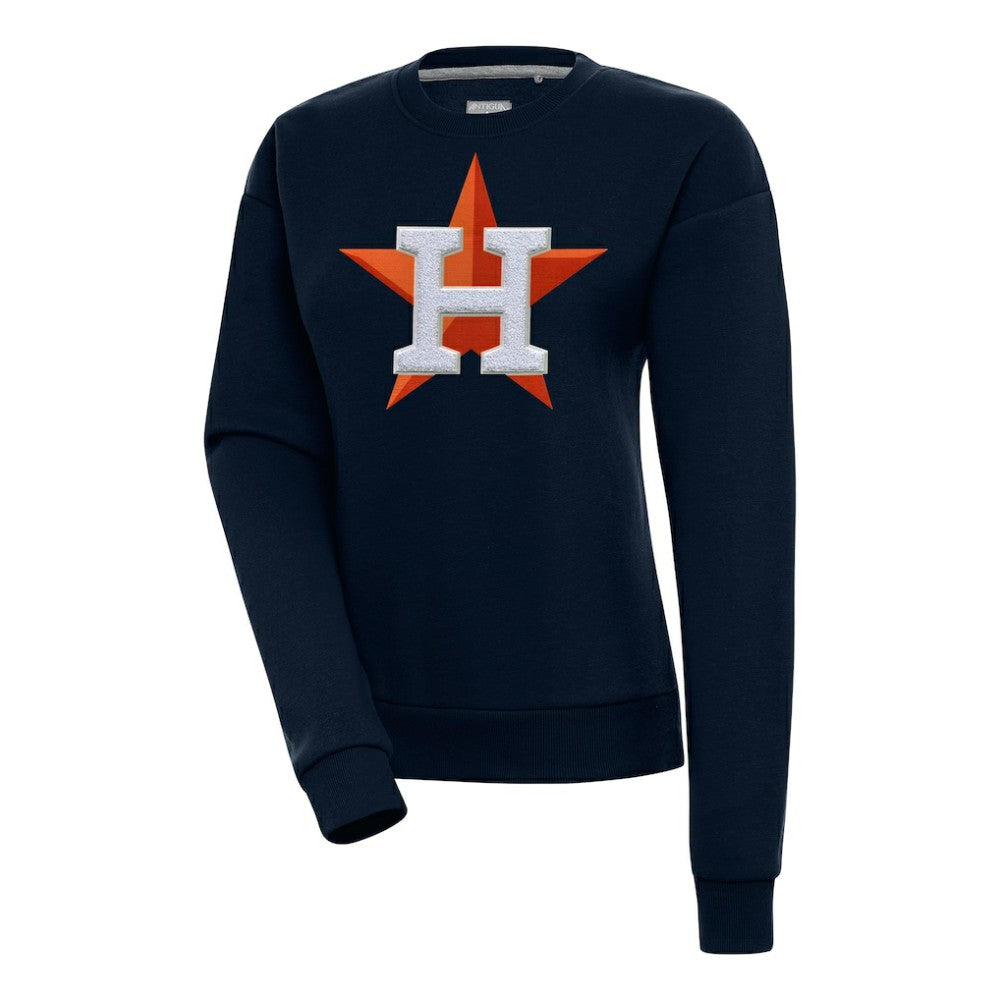 Houston Astros Antigua Women's Victory Chenille Pullover Sweatshirt | MLB On Sale