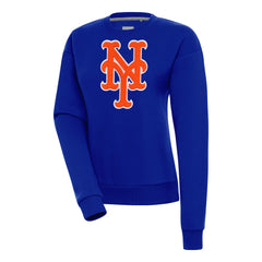 New York Mets Antigua Women's Victory Chenille Pullover Sweatshirt | MLB On Sale