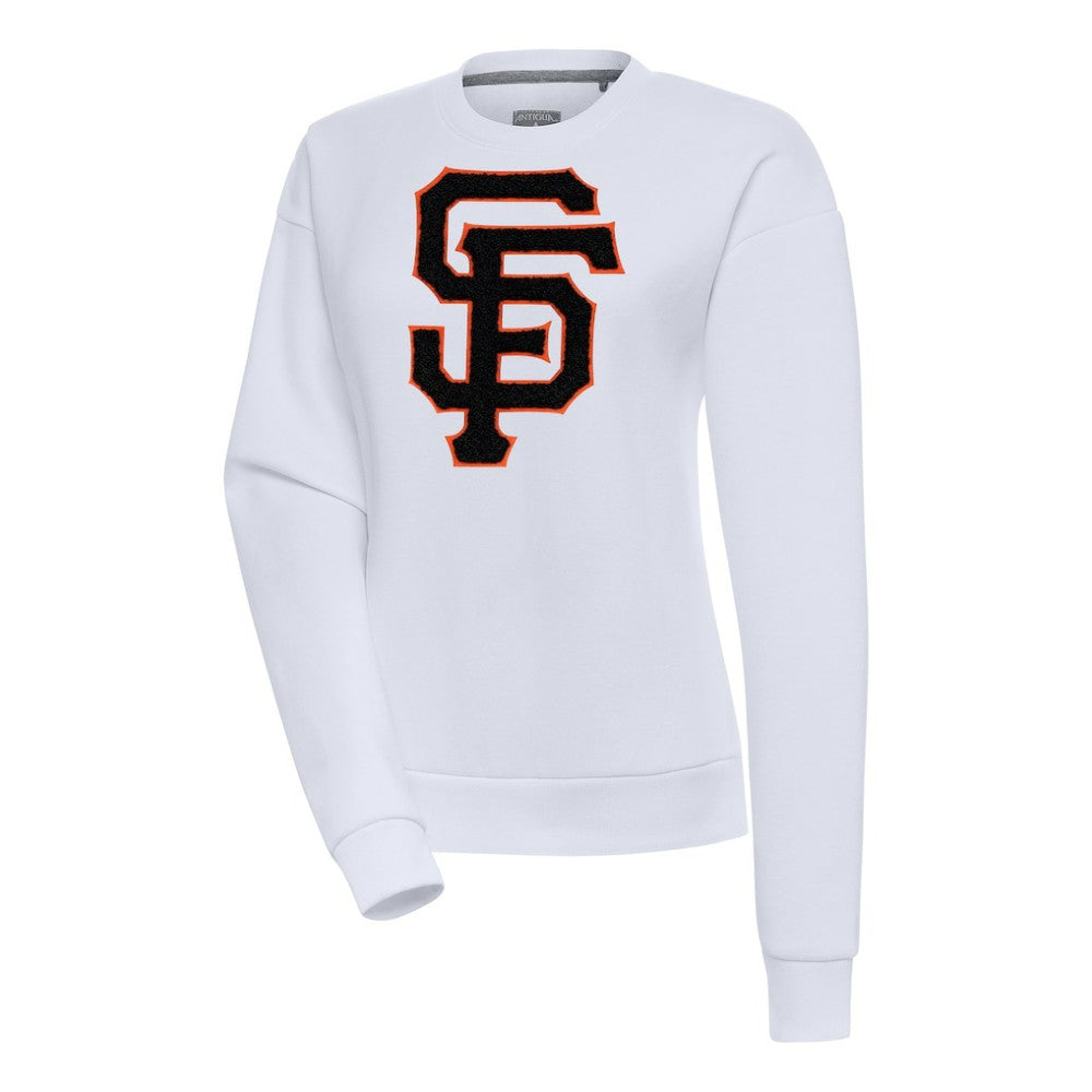 San Francisco Giants Antigua Women's Victory Chenille Pullover Sweatshirt | MLB Outlet