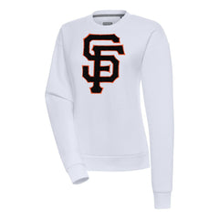 San Francisco Giants Antigua Women's Victory Chenille Pullover Sweatshirt | MLB Outlet