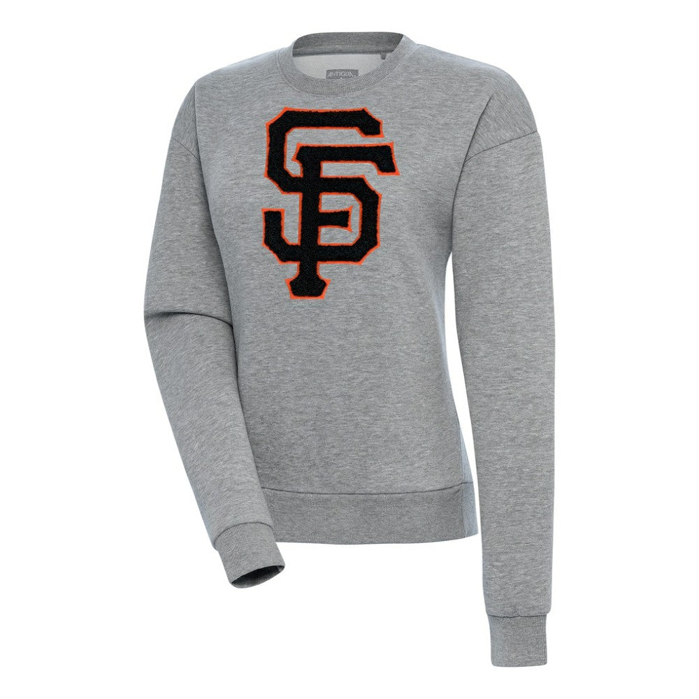 San Francisco Giants Antigua Women's Victory Chenille Pullover Sweatshirt | MLB US