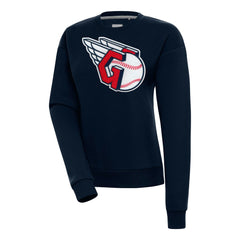 Cleveland Guardians Antigua Women's Victory Chenille Pullover Sweatshirt | MLB Online