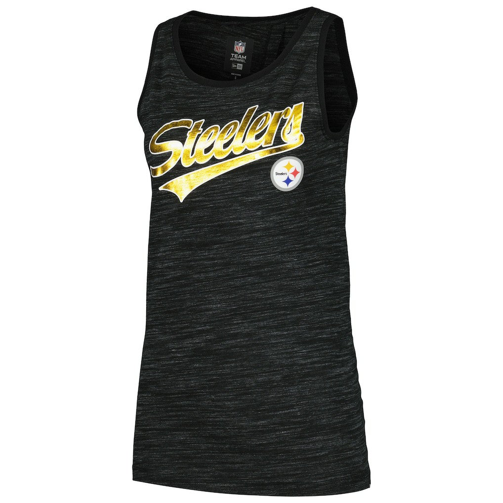 Pittsburgh Steelers New Era Women's Space Dye Active Tank Top