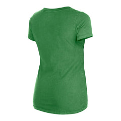 Philadelphia Eagles New Era Women's Enzyme Wash Low V-Neck T-Shirt