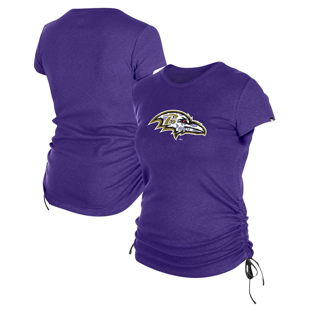 Baltimore Ravens New Era Women's Ruched Side T-Shirt